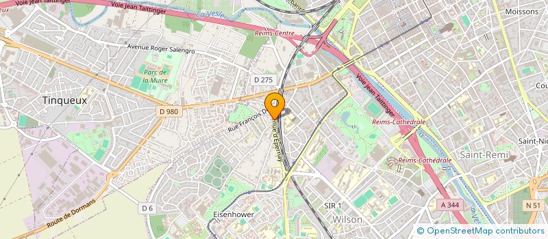 localisation de l'entreprise ROYER  REIMS