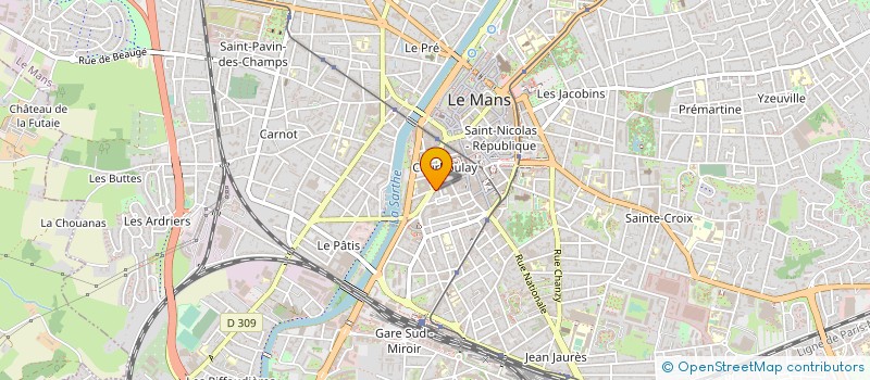 localisation de l'entreprise ROYER CHAUSSEUR à LE MANS