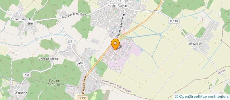 localisation de l'entreprise ROYER CHRISTOPHE DEMENAGEMENTS  SAINT-SULPICE-DE-ROYAN