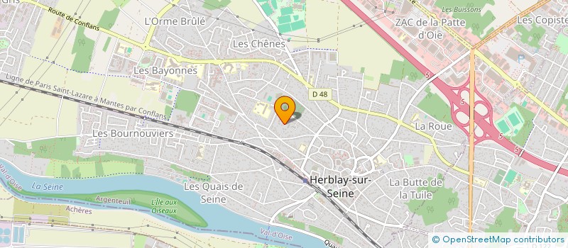 localisation de l'entreprise ROYER-DAVID  HERBLAY-SUR-SEINE