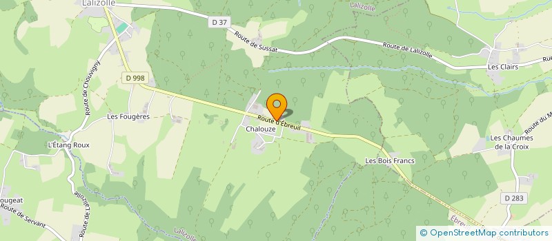 localisation de l'entreprise ROYER ENERGIE  LALIZOLLE