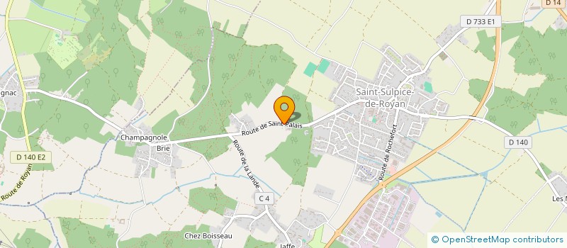 localisation de l'entreprise ROYER ET FILS à SAINT-SULPICE-DE-ROYAN