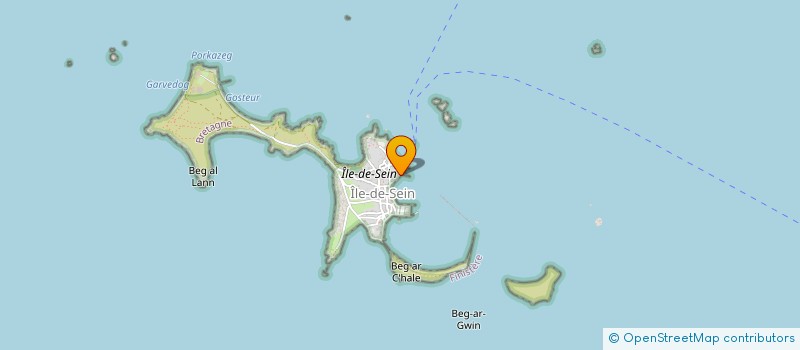 localisation de l'entreprise ROYER LE CAM - LES TROIS DAUPHINS  ILE-DE-SEIN