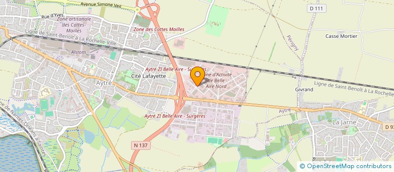 localisation de l'entreprise ROYER PARTICIPATIONS  AYTRE