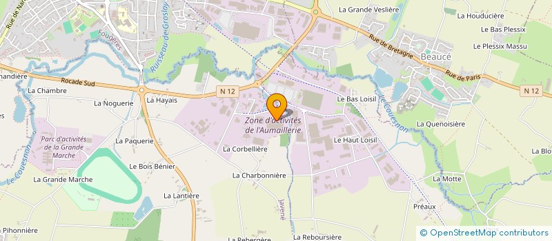 localisation de l'entreprise ROYER RETAIL à JAVENE