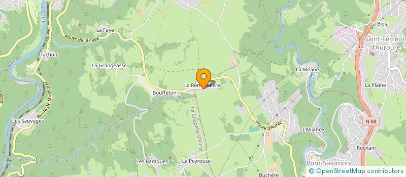 localisation de l'entreprise ROYO METALLERIE  PONT-SALOMON