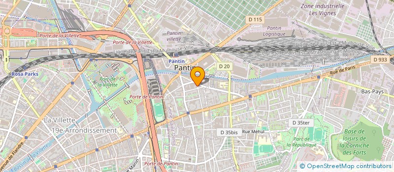 localisation de l'entreprise ROZ à PANTIN