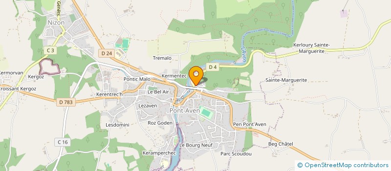 localisation de l'entreprise ROZ AN HEOL  PONT-AVEN