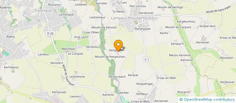 localisation de l'entreprise ROZ ANA  LAMPAUL-PLOUDALMEZEAU