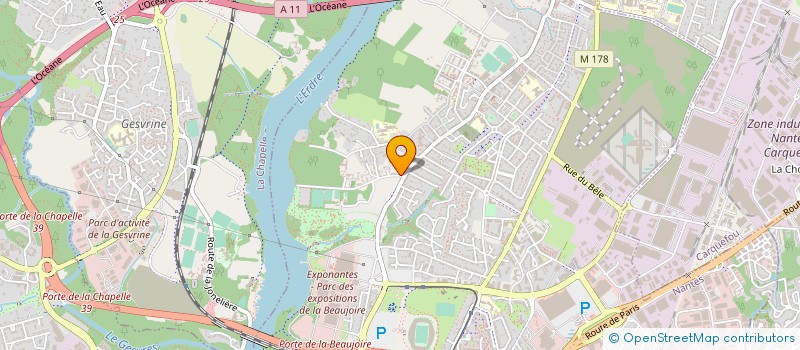 localisation de l'entreprise ROZ ARVOR  NANTES