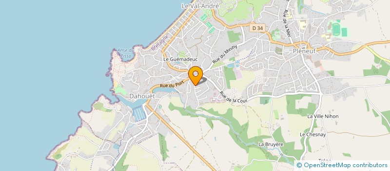 localisation de l'entreprise ROZ AVEL  PLENEUF-VAL-ANDRE