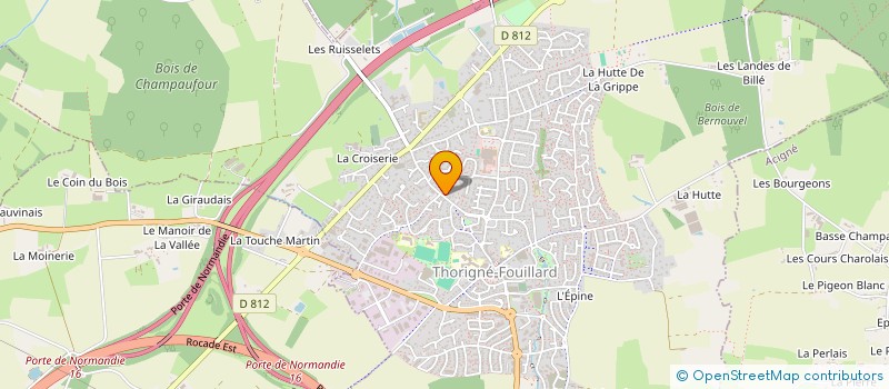 localisation de l'entreprise ROZ HORIZON  THORIGNE-FOUILLARD