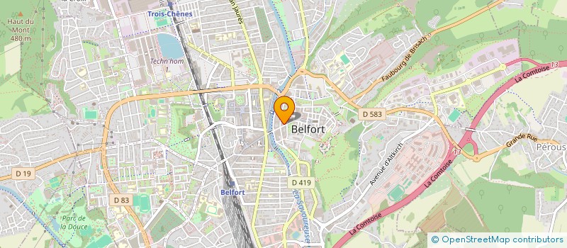localisation de l'entreprise ROZ SCI à BELFORT