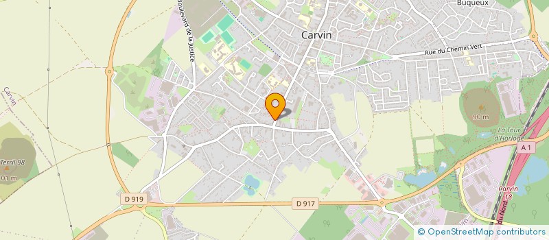 localisation de l'entreprise ROZA à CARVIN