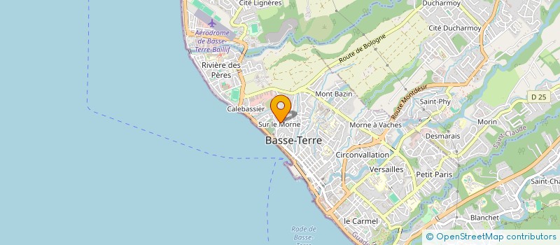 localisation de l'entreprise ROZA à BASSE TERRE