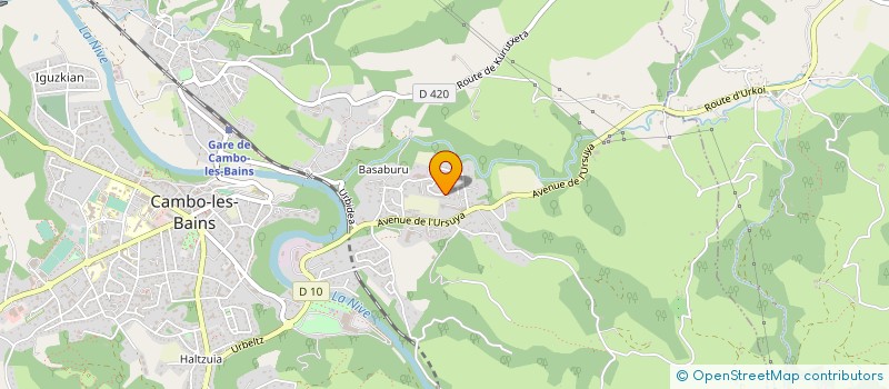 localisation de l'entreprise ROZA CONSTRUCTION  CAMBO-LES-BAINS