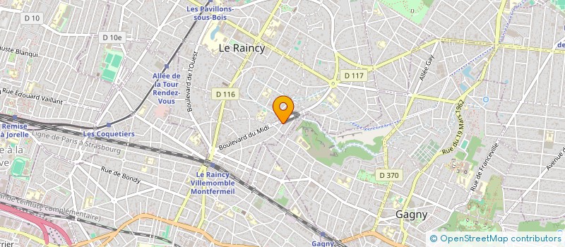 localisation de l'entreprise ROZAL BAT  LE RAINCY