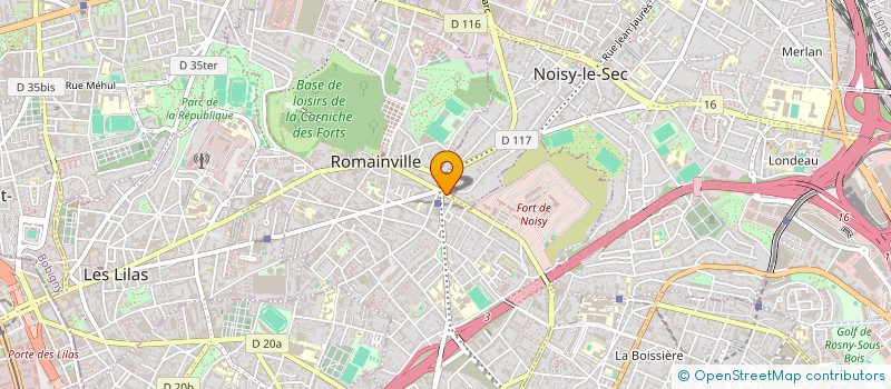 localisation de l'entreprise ROZALIA à ROMAINVILLE