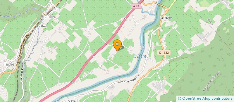 localisation de l'entreprise ROZAND COUVERTURE à BEAULIEU