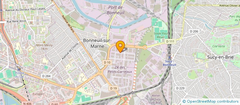 localisation de l'entreprise ROZE à BONNEUIL-SUR-MARNE