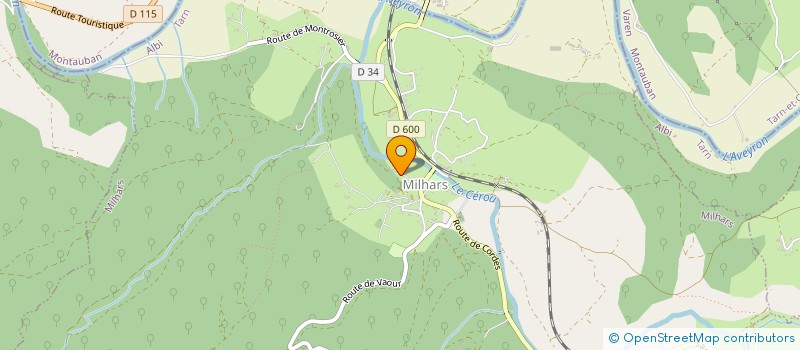 localisation de l'entreprise ROZE & CO  MILHARS