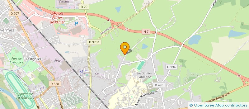 localisation de l'entreprise ROZEHA à YZEURE