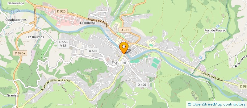 localisation de l'entreprise ROZELIER à ESPALION