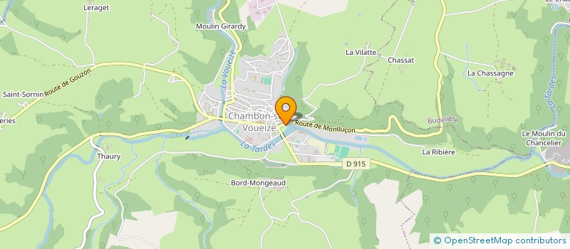 localisation de l'entreprise ROZENN JAFFRE SARL à CHAMBON-SUR-VOUEIZE