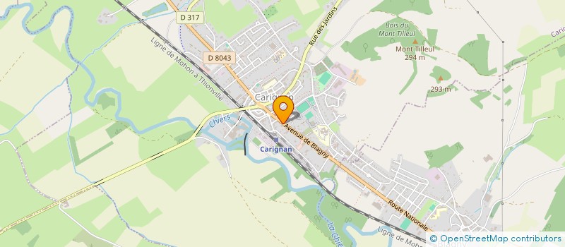 localisation de l'entreprise ROZET  CARIGNAN