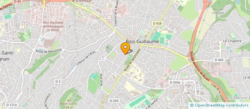 localisation de l'entreprise ROZIER à BOIS-GUILLAUME