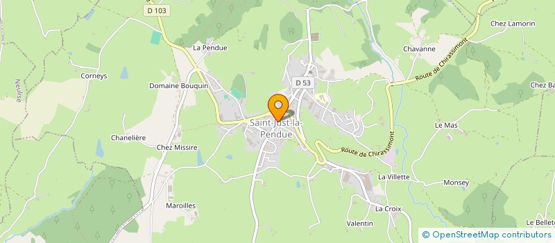 localisation de l'entreprise ROZIER EVASION VAN  SAINT-JUST-LA-PENDUE