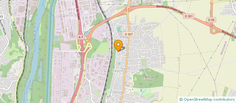 localisation de l'entreprise ROZIER INVEST CONSEIL  FEYZIN