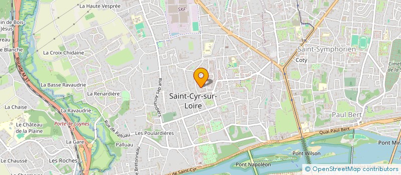 localisation de l'entreprise ROZIER MONTLOUIS SUR LOIRE  SAINT-CYR-SUR-LOIRE