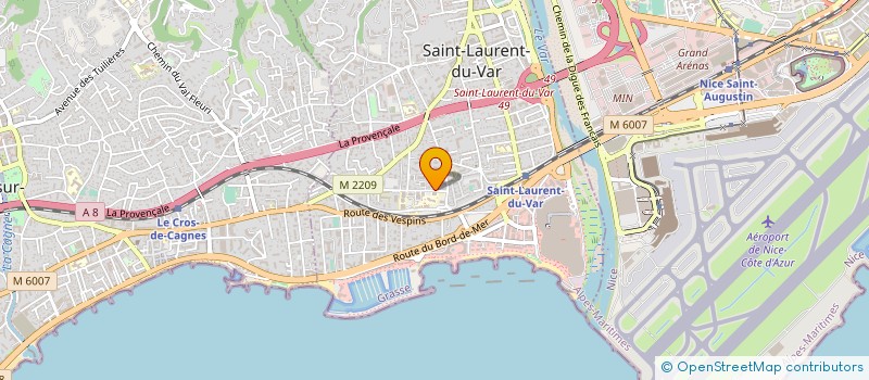 localisation de l'entreprise ROZKO AERO à SAINT-LAURENT-DU-VAR