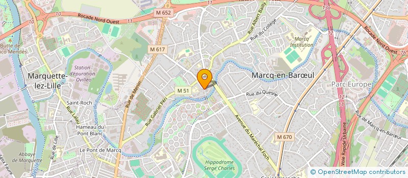 localisation de l'entreprise ROZO à MARCQ-EN-BARŒUL