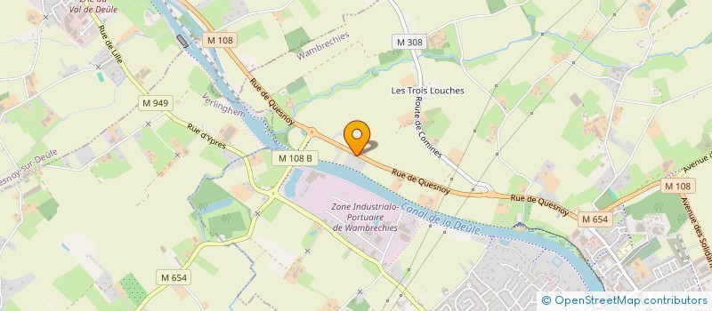 localisation de l'entreprise ROZO&CO à WAMBRECHIES