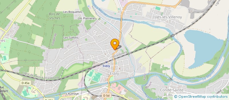 localisation de l'entreprise ROZOAN à ESBLY