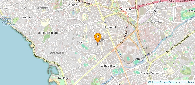 localisation de l'entreprise ROZOT & ASSOCIES à MARSEILLE