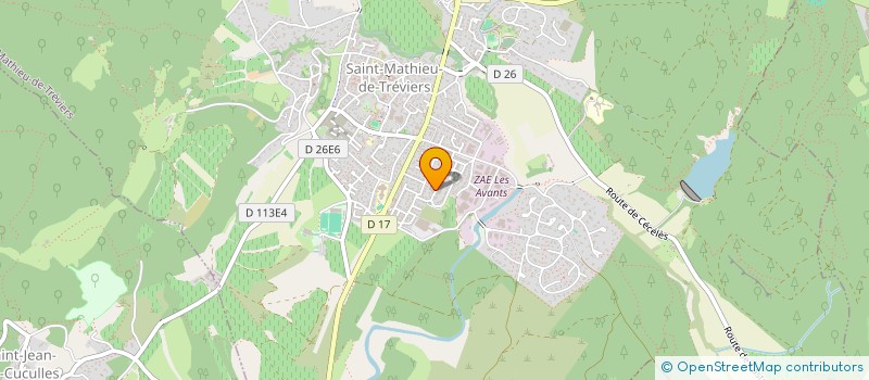 localisation de l'entreprise ROZYCAL  SAINT-MATHIEU-DE-TREVIERS