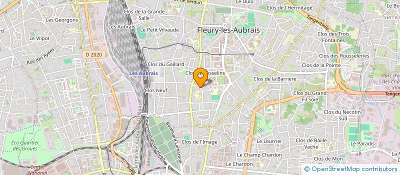 localisation de l'entreprise ROZZ IMMO à FLEURY-LES-AUBRAIS