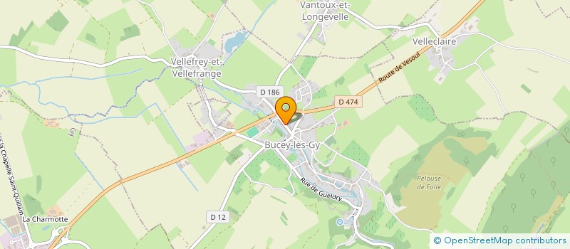 localisation de l'entreprise RP  BUCEY-LES-GY