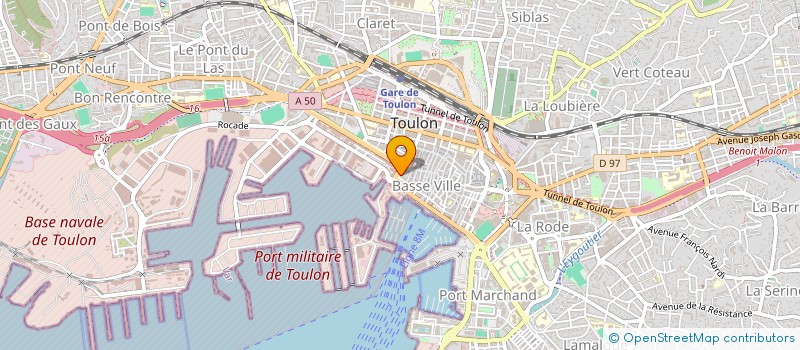 localisation de l'entreprise RP 63 à TOULON