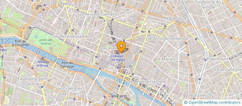 localisation de l'entreprise RP à PARIS