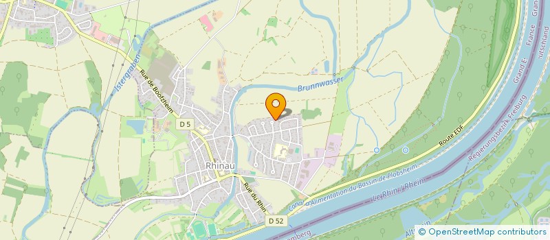 localisation de l'entreprise RP AMENAGEMENTS  RHINAU