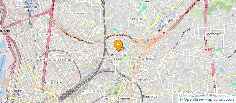 localisation de l'entreprise RP AUTOMOBILES à MARSEILLE