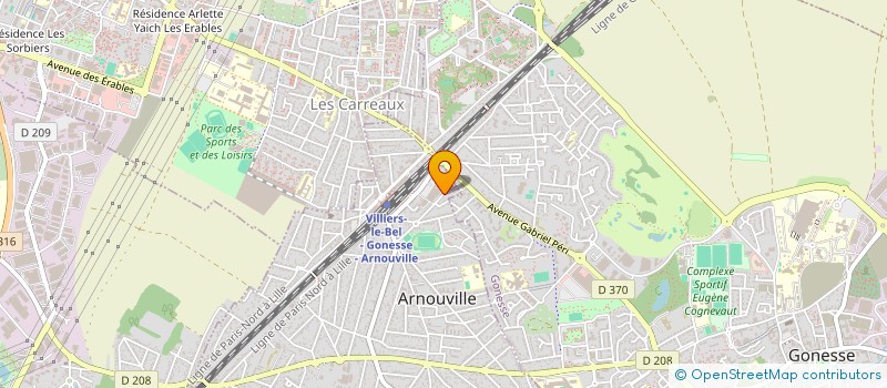 localisation de l'entreprise RP BATIMENT à ARNOUVILLE