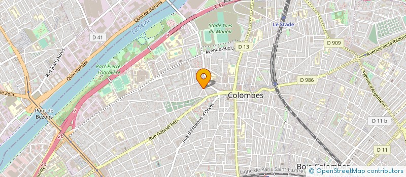 localisation de l'entreprise RP BATIMENTS  COLOMBES
