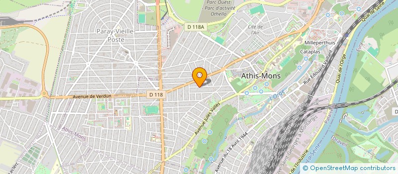 localisation de l'entreprise RP CAUDULLO-STOPIN à ATHIS-MONS