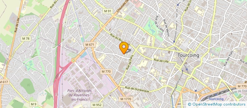 localisation de l'entreprise RP CHAUFFAGE  TOURCOING