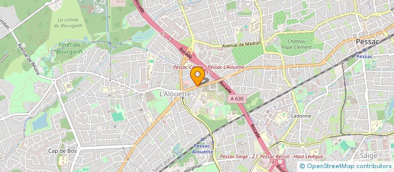 localisation de l'entreprise RP COIFFURE  PESSAC